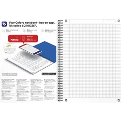 2x Oxford, Heft + Block, Essentials Spiralheft A4 5mm kariert (A4, Kariert)