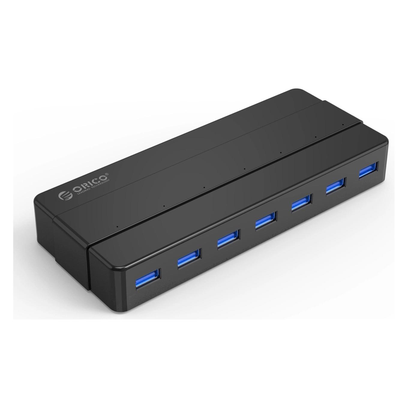 Orico Converter Hub H7928-U3-V1 7x USB-A 3.0 - black (USB-A, 7 Ports) (6942227138026)
