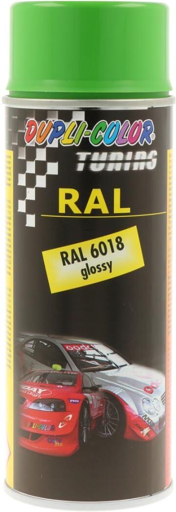 european aerosols DUPLI-COLOR SPRAY PAINT RAL 6018 gelbgrün glanz, 400 ml