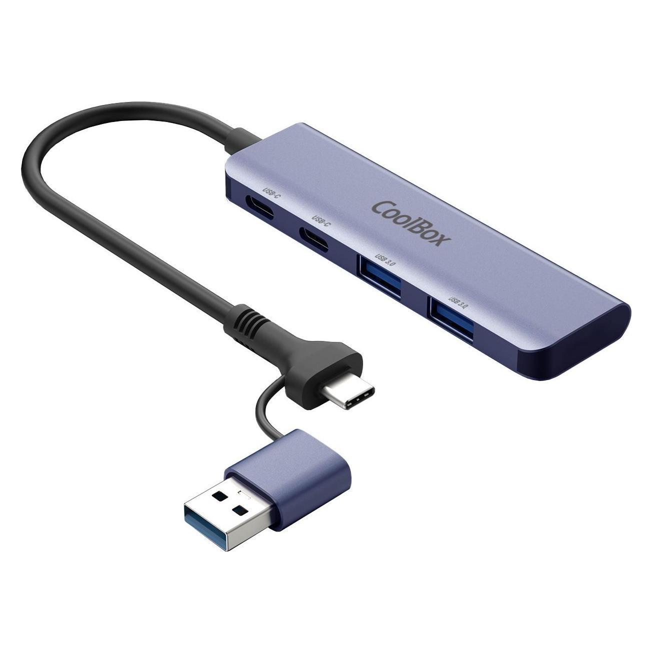 CoolBox HUB4 lite (USB-C, 4 Ports) (COO-HUB-C-CCAA)