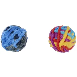 Maxxpro Katzenball Ø 5 cm, 2-fach sortiert (Ballspielzeug Katze), Katzenspielzeug