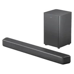 PHILIPS TAB 5309/10, Soundbar mit kabellosem Subwoofer, Dunkelgrau