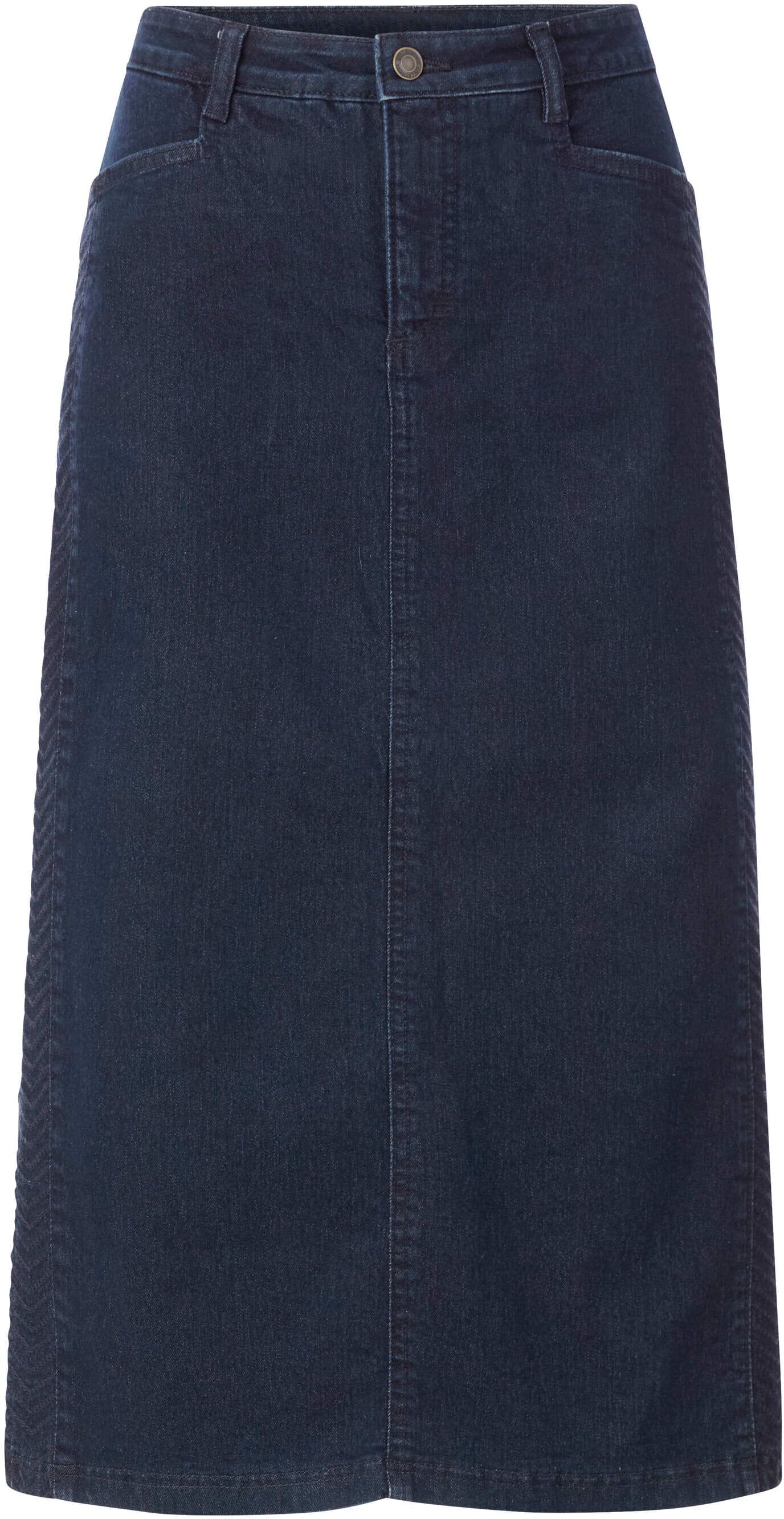 Jeansrock WITT "Jeans-Rock Jeansrock", Damen, Gr. 21, dunkelblau, Denim/Jeans, , Sportlich, Röcke Jeansrock