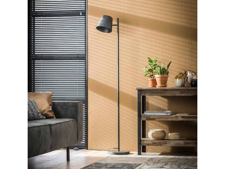 Vloerlamp Karenina, zwart, Woon-/ Eetkamer, metaal, vloerlamp