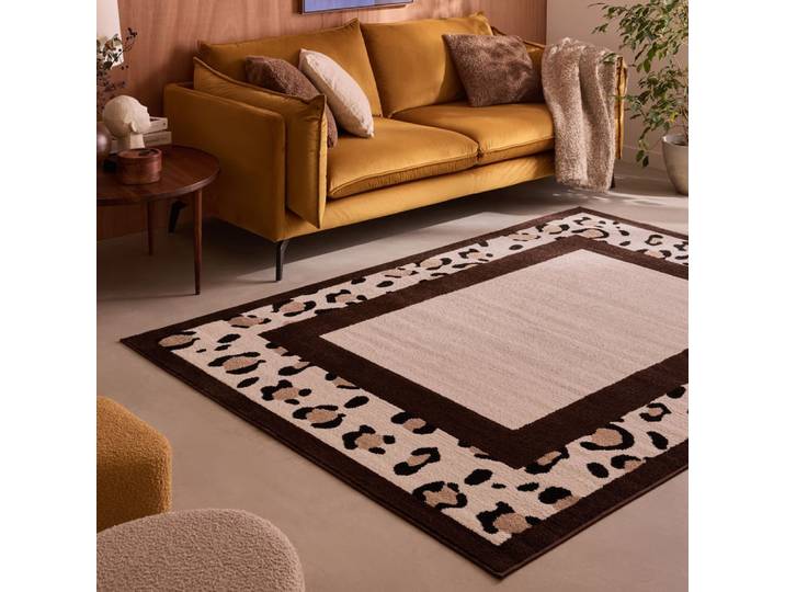 Tapis léopard marron 80x150 cm