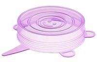 Uplift Essentials 12 Pack BPA Free Small Silicone Can Covers purple01