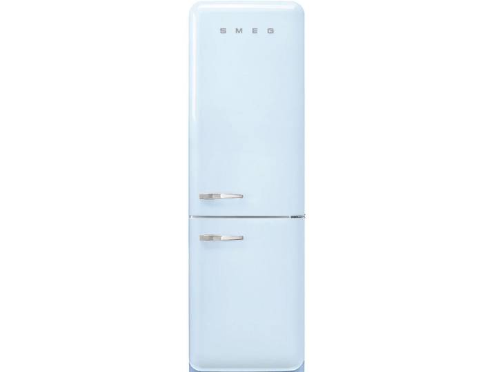 Smeg Kühl-Gefrier-Kombination, Pastellblau, Metall, 2 Schublade(n),3 Schublade(n) Schubladen, C, 60x196.8x72.8 cm, Made in Italy, Abtauautomatik, LED-Innenbeleuchtung, elektronische Temperaturregelung, No-Frost, Warneinrichtung bei Temperaturanstieg, Kälteakku, Urlaubsschaltung, Küchen, Küchenelektrogeräte, Kühl- & Gefrierschränke, Kühl- und Gefrierkombinationen