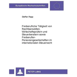 Rapp:Freiberufliche Tätigkeit von Recht, Fachbücher von Stefan Rapp