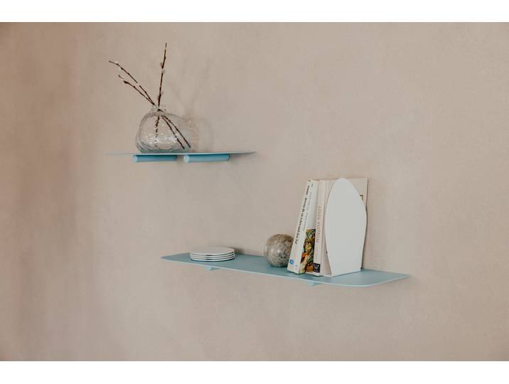 Wandregal Lenn – Minimalistisches Regal aus Metall - Blauberry Soda - 60 cm - Luxusbetten24