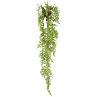 Kunstpflanze CREATIV GREEN "Farn Hänger", grün, H:145cm, Kunststoff, Kunstpflanzen, Kunstpflanze, mit feinem Blattwerk