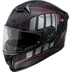 IXS 422 FG 2.1, Integralhelm - Matt Schwarz/Grau/Rot - L