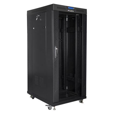 Lanberg FF01-8037-12BL Rack 37U Freistehendes Gestell (37 HE, 19 Zoll Rack) (FF01-8037-12BL)