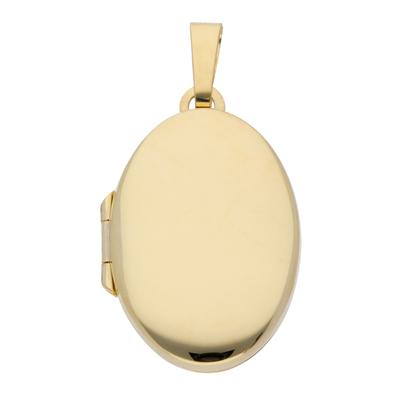 Kettenanhänger ADELIA´S "585 Gold Medaillon Anhänger", gold, Schmuckanhänger, Damen, Gold, Kettenanhänger, Goldschmuck für Damen