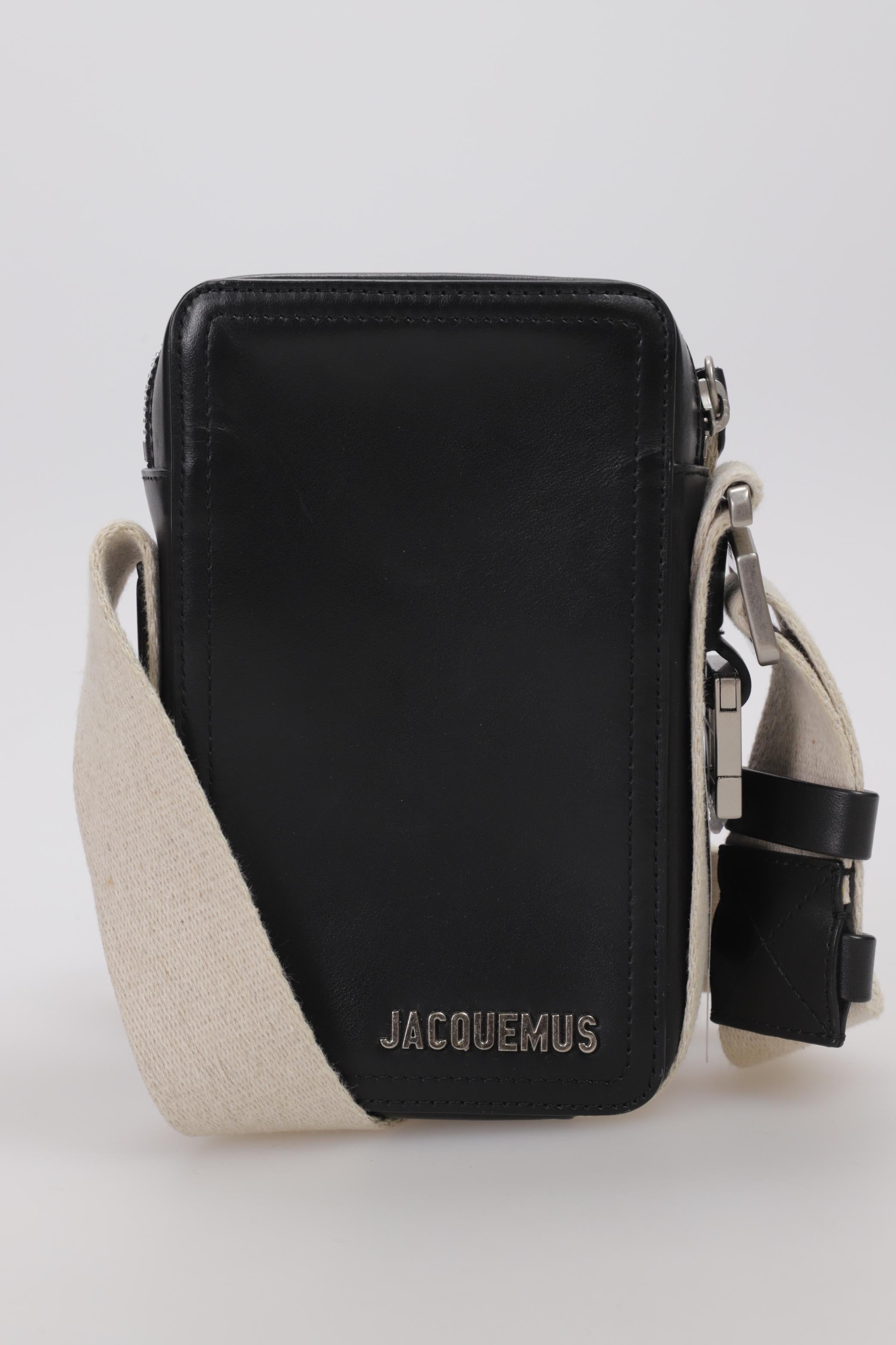 Jacquemus Damen Handtasche klein Leder, Schwarz, kein / Etikett / Leder - Second Hand
