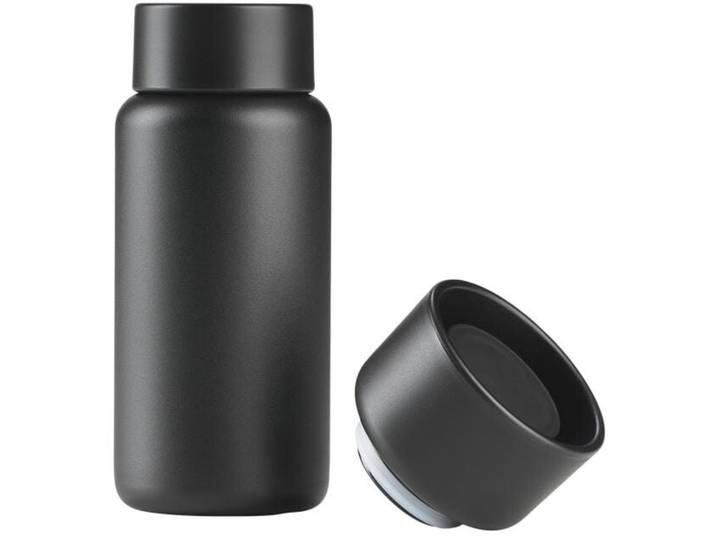 Trinkflasche Zone Denmark Schwarz Edelstahl 400 ml Spülmaschinenfest