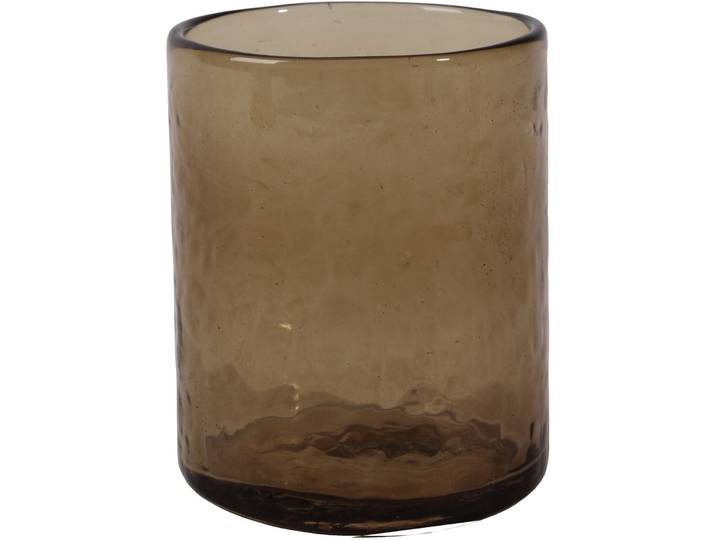 Windlicht Fancy Woodland braun Glas D 7 H 9 cm - Windlicht
