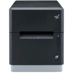 Star Micronics Star mC-Label3, CloudPRNT, Etiketten, Bonrolle, 8 Punkte/mm (203dpi), Cutter, linerless, USB, USB-C, Etikettendrucker, Schwarz, Grau