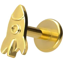 Titan Labret mit Innengewinde RAKETE