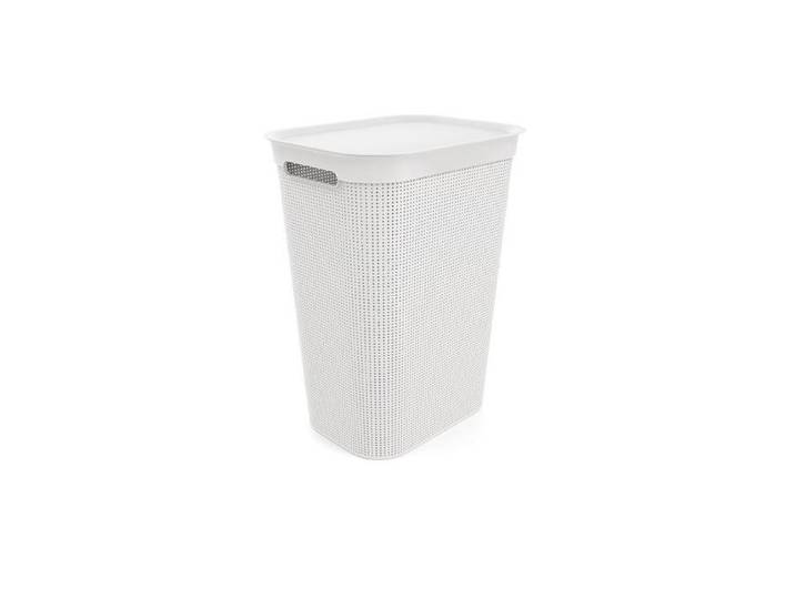 Wäschekorb ROTHO Rotho Brisen , weiss (weiß), B:43cm H:53cm T:34cm, Kunststoff, Wäschesammler, Wäschekorb