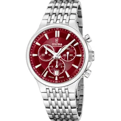 Festina Quarz Herren Chrono F20093/5 - rot,silber - 40mm