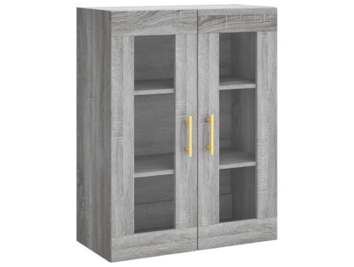 Helloshop26 Wandschrank, praktisches Design, 69,5 x 34 x 90 cm, aus Holz, Grau, 02_0048622