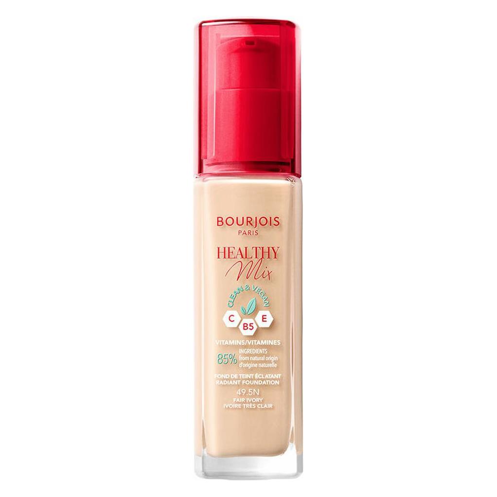 Bourjois Healthy Mix Clean&Vegan Foundation 49.5 Fair Ivory 30Ml (Fair Ivory, No 49.5N) (3616303397272)