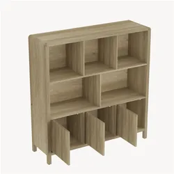En.Casa, Kommode + Sideboard, Kommode Lukkodso 102x98x30 cm Eicheoptik, mittelhell (98 x 30 x 102 cm)