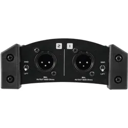 Omnitronic Passive DI Box 2-Kanal LH-061 (DI Box), Effektgerät, Schwarz