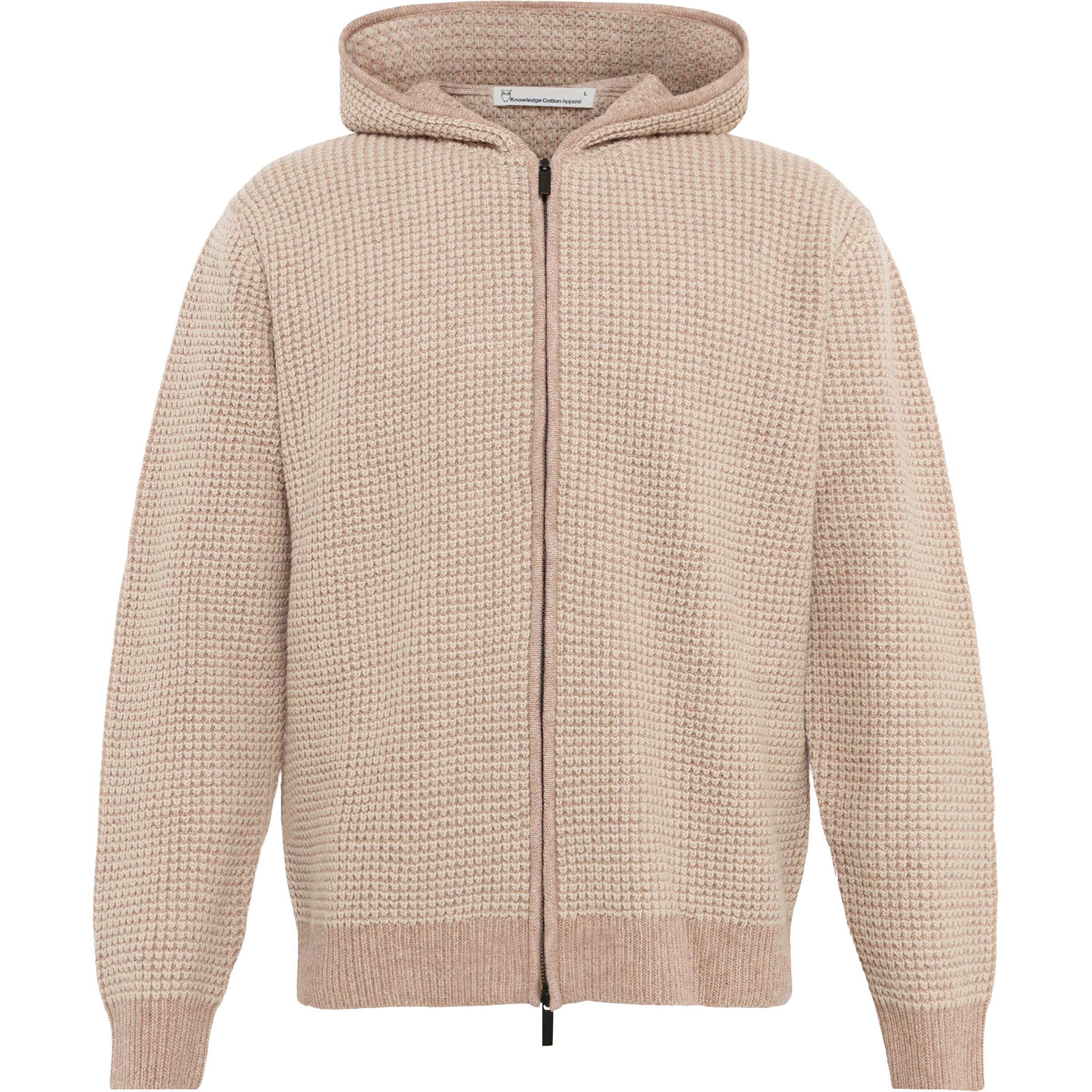 KnowledgeCotton Apparel Lambswool Herren Freizeitjacke, Parkas beige Größe M Lifestyle Geruchsneutralisierend