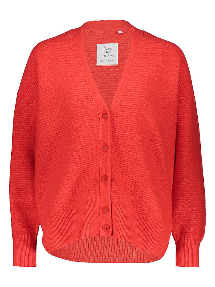 Timezone Cardigan in Rot - S