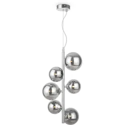Pendelleuchte Dallas Chromfarben max. 28 Watt
