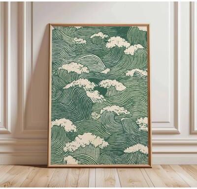 Uplifted Goods Architectural Japanese Heritage Wildlife Canvas Art u 11.81 X 15.75 In unframed