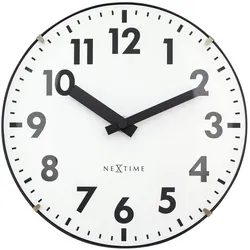 Nextime, Wanduhr, Wanduhr Duomo Mini Weiss (20 cm)