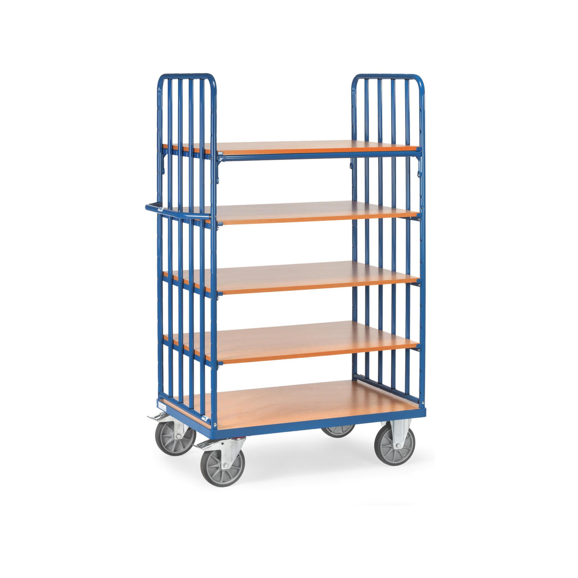 fetra Etagenwagen 8352 mit Streben - Tragkraft 600kg TPE-Reifen)