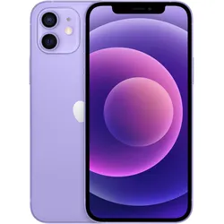 Apple iPhone 12 (64 GB, Purple, 6.10", SIM + eSIM, 5G), Smartphone, Violett