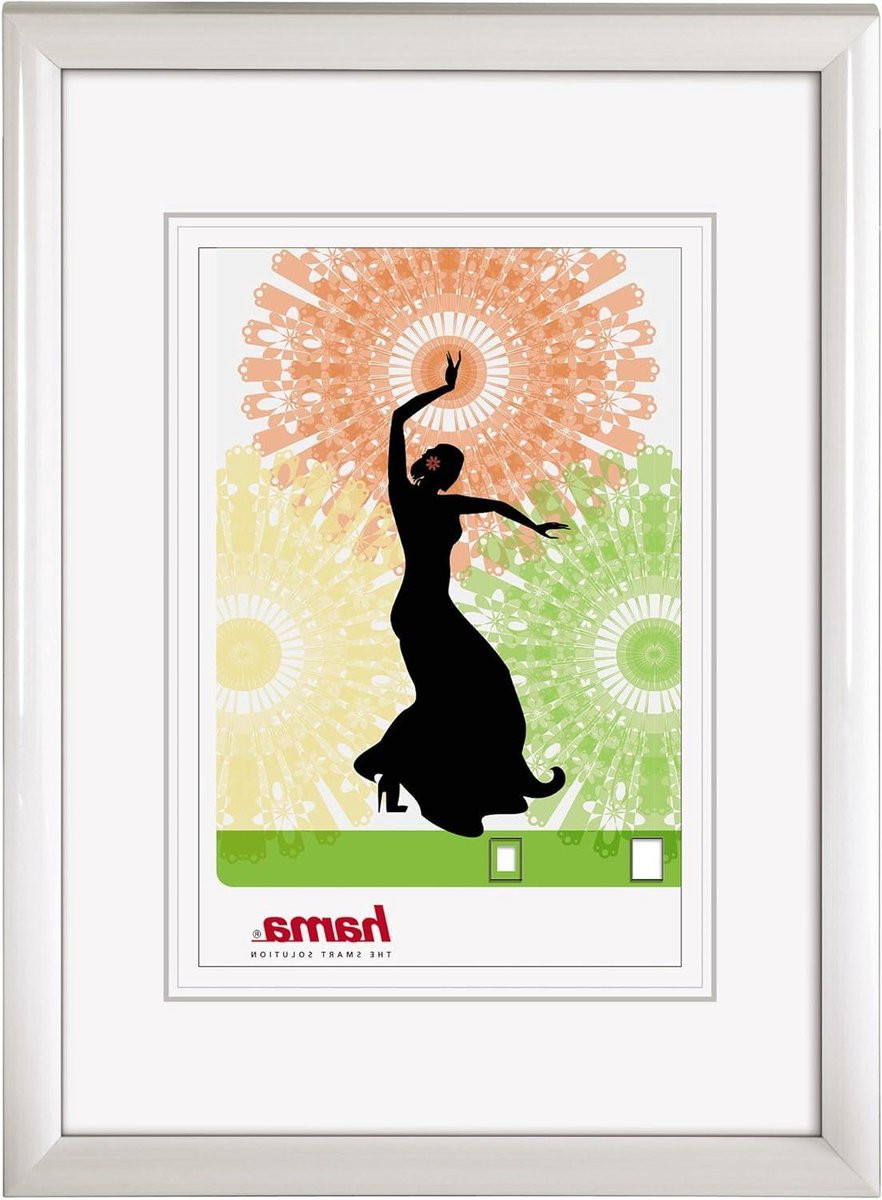 Wit fotolijst met aantrekkelijk design voor wanddecoratie, 20 x 30 cm