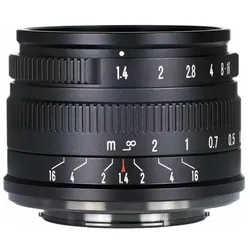 7artisans Festbrennweite 35 mm F/1.4 Sony E-Mount (Sony E, APS-C / DX), Objektiv, Schwarz