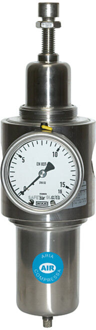 Riegler Régulateur de filtre inox 1.4404, réversible, G 1/4, 1,0 - 15 bar (572.14 D)