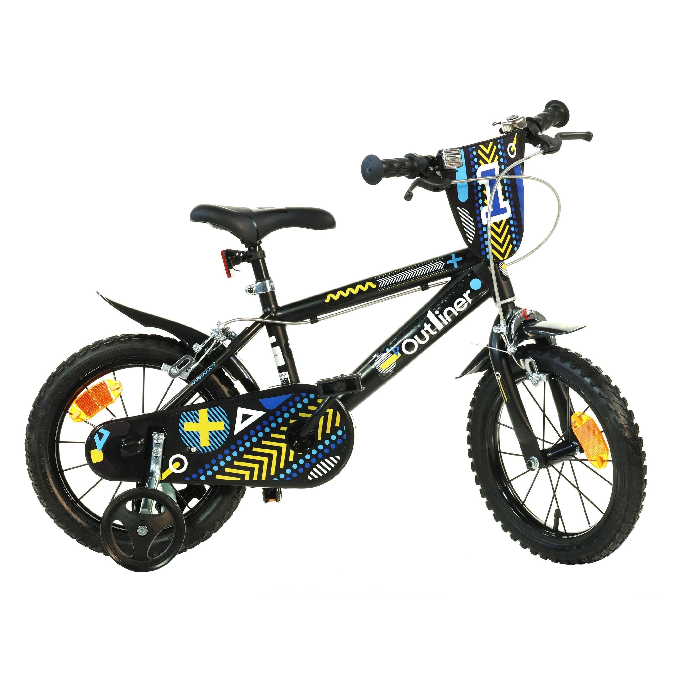 Outliner Children's bicycle 416U, black/red, 16" (16") (416U)