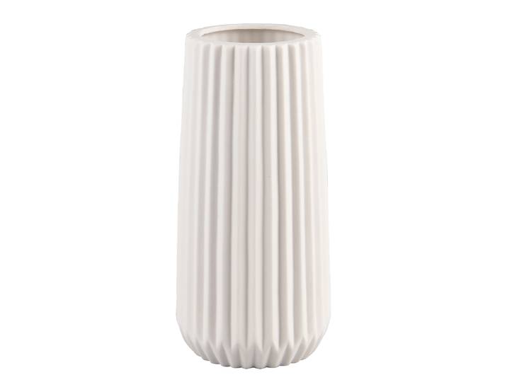 home24 Vaas Ruffle Ø 9cm wit