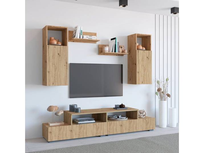 Parete attrezzata haaus Osaka Mobile da soggiorno Chêne Artisan L 190 cm