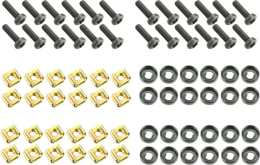 Adam Hall 19" Parts Adam Hall Hardware 5928 M24 Ah 24er Set Schrauben M6 X 20 Mm
