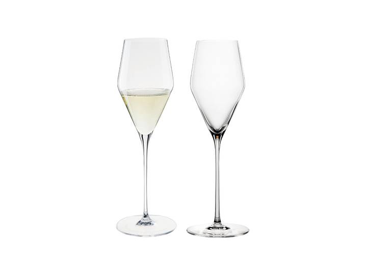 Champagnerglas SPIEGELAU Champagnergläser Definition 250 ml 2er Set transparent , bunt (transparent), Glas, Trinkgefäße, Champagnerglas