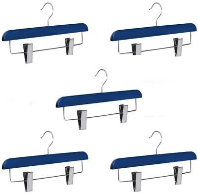 YBM Home Abs Plastic Trouser Skirt Hangers, Perfect for Skirts, Pants, Slacks, Jeans, and More Set of 5