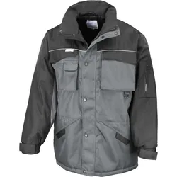 Result WORK-GUARD Unisex Workwear Parka Winter-Jacke R072X grey/black XXL