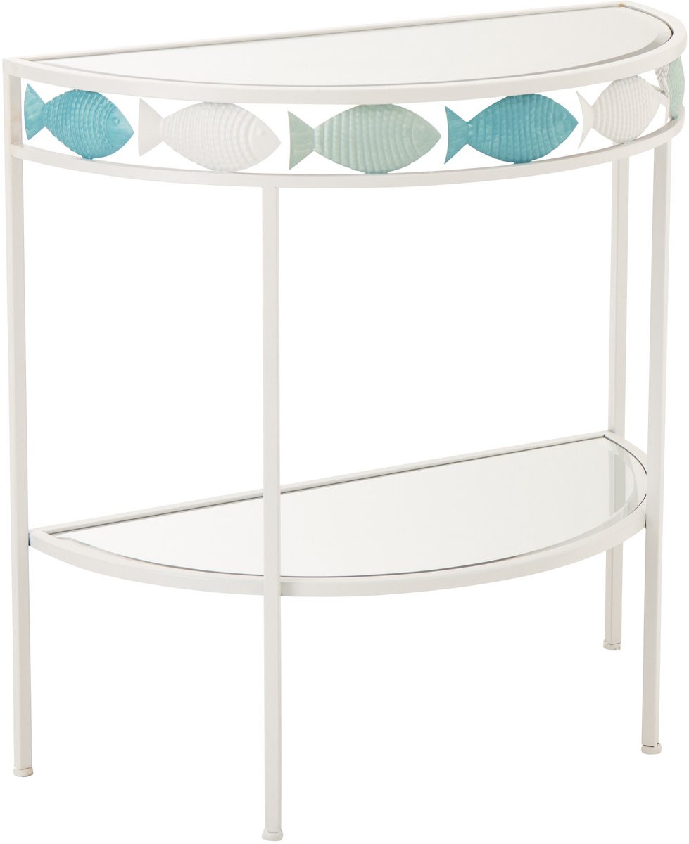 J-Line console Vijs metaal lichtblauw/wit