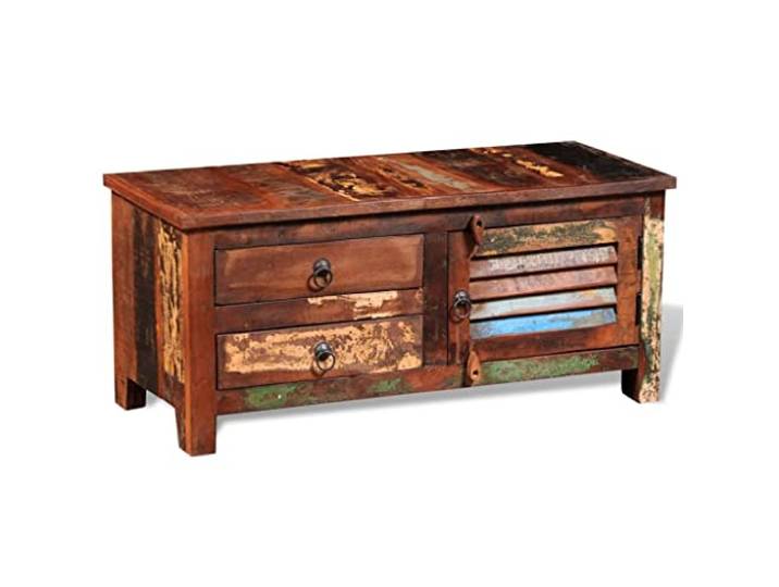 vidaXL TV-Schrank Altholz Massiv
