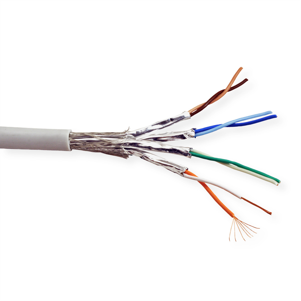ROLINE S/FTP-(PiMF-) Kabel Cat.6 (Class E) Litze, 300m