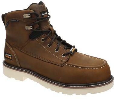 "Ariat Rebar Lift 6"" WP CT - Mens 11 Brown Boot D"