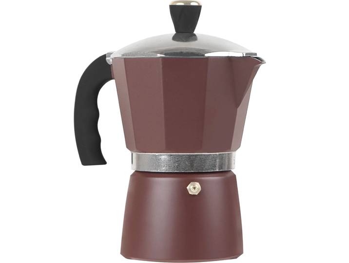 Design Espressokocher für 6 Portionen, bordeaux